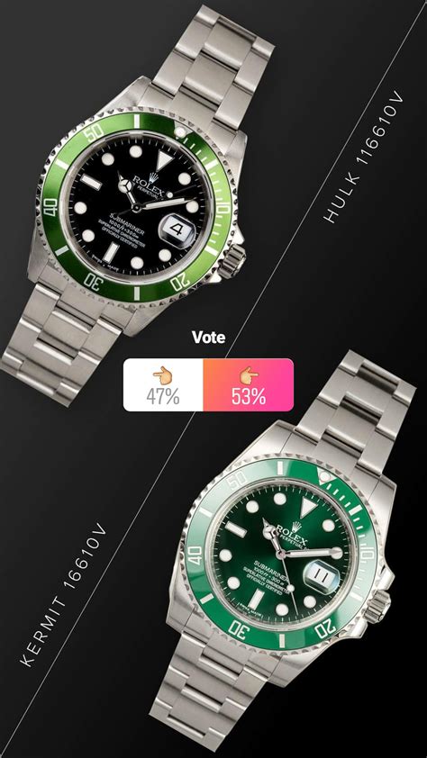 hulk rolex kermit|Rolex green Hulk price.